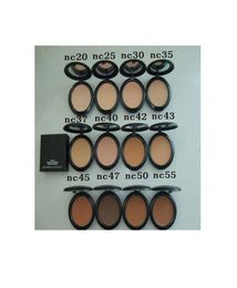 Face Powder Makeup Powder Plus Foundation Pressed Matte Natural Make Up Facial Powder Easy to Wear 15g NC 10pcslot4898496