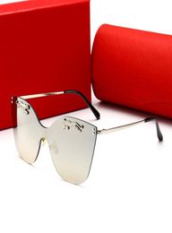 00112 Luxury Sunglasses For Men Brand Fashion Designer Sun Glass Pilot Frame Coating Mirror UV400 Lens Carbon Fiber Legs Summer5414534