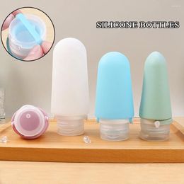 Storage Bottles 60/90ml Silicone Refillable Bottle Empty Travel Portable Packing Press Lotion Shampoo Cosmetic Squeeze Containers Tools