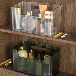 Cosmetic Organizer Bathroom Makeup Storage Box Mirror Cabinet Lipstick Wash Basin Waterproof Wall Mounted Q240429