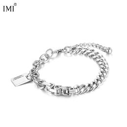 Designer bracelet brand new explosions ladies IMI personality Korean titanium steel fashion mens and womens lovers accessories hand Jewellery hip hop yl173