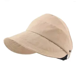 Wide Brim Hats Women's Casual Sun UV Protections Cooling Summer Visor For Outdoor Sports Hiking Travel