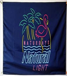 Naturdays Natural Light Banner Flag 3x5ft Printing Polyester Club Team Sports Indoor With 2 Brass Grommets6946374