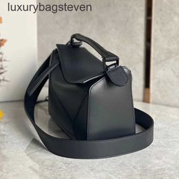 Loeiwe High end Designer bags for women puzle series trendy Mens/Womens Bag New Mini Geometry Bag Letter Wide Shoulder Strap Small Crossbody Handbag 1:1 with logo,box