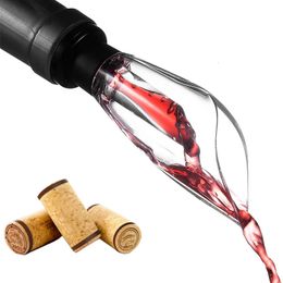 Magic Wine Decanter Red Aerating Pourer Spout Aerator Quick Pouring Tool Pump Portable Filter 240420