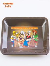 Smoking Accessories Rolling Tray Ash trays Small Size 18012513mm Herb Dabbing All Stars plate Cigarette Case Tools3471361