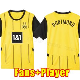 Dortmunds REUS soccer jerseys 24 25 season HALLER 2024 2025 soccer football top shirt NEONGELB BELLINGHAM HUMMELS BRANDT DORTMUND hazard YEYNA men fans player