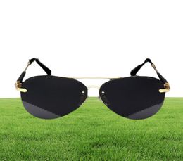 Men039s Polarised Sunglasses UV400 retro designer brand sunglasses mercedes de 743 Pilot metal without edges gafas hombre gr9710845