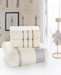 Hand Bathroom 100 Cotton Towel Set for adults 1pc Bath Towel 2pcs Face el Towel Whole 3pcset5842872