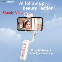 Selfie Monopods Hohem iSteady V2s selfie stick universal joint Stabiliser with fill light suitable for Redmi iPhone and Samsung AI handheld smartphones WX