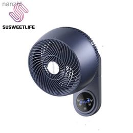 Electric Fans Wall mounted electric fan without holes wall mounted remote control air circulation fan for household kitchens and bathroomsWX