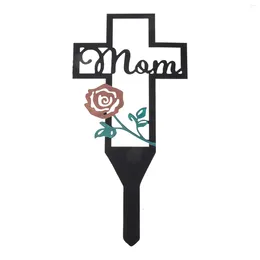 Garden Decorations Cemetery Insert The Sign Inserted Ornament Plug Iron Decorative Stake