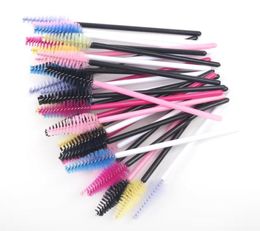 False Eyelashes 50pcslot Mascara Wands Bulk Disposable Eyelash Brushes For Extensions Brush Tool Kit Women Accessories RedYellow6896104