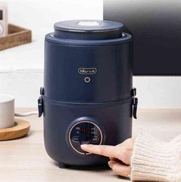 Bear Mini Rice Cooker Thermal Heating Electric nch Box Layers Portable Food Steamer Cooking Container Meal Warmer DFHBX J22070735841181