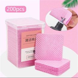 200 Piece/bottle Grafting eyelash glue cleaning cotton tablet eyelash tool non-dropping and anti-blocking for Special nail polish remover towel