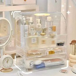 Cosmetic Organiser Display cosmetics Large transparent Organiser box Storage drawer Acrylic perfume capacity cover Q240429