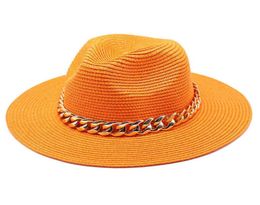 Sun Hat Straw Hat Orange Purple Donut Chain Accessories Beach Style Ladies Straw Unisex55269366062464