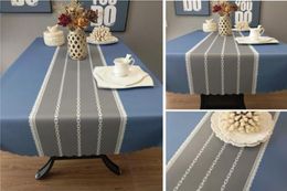 PVC Waterproof tablecloth antiironing and washing solid Colour table cloth art rectangular tea table mat simple modern tablecloth7023608