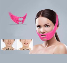 Thin Face Mask Facelift Acupressure Massage Acupuncture Slimming Duble Chain VFace Correction Band Belt Lift Up8617889