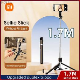 Selfie Monopods Bluetooth selfie pole light mobile phone holder tripod mobile phone holder tripod wireless remote control mini expandable selfie pole WX