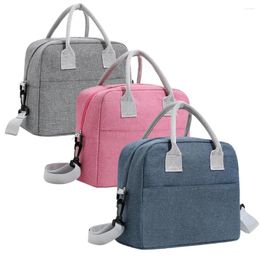 Dinnerware Work Picnic Beach Travel Lunch Box Bag Insulated Cooler Case With Shoulder Strap Portable Thickened Insulation