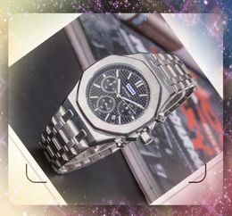 Famous Full Functional Men Watches Stopwatch Day Date Time Week Quartz Chronograph clock sub dials work racing president hour calendar bracelet wristwatch gifts