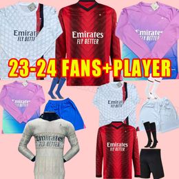 IBRAHIMOVIC 23 24 soccer jerseyS GIROUD R. LEAO BENNACER KESSIE ROMAGNOLI CALHANOGLU TONALI REBIC 2023 2024 football shirt Long sleeve FANS PLAYER VERSION MILAN