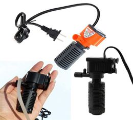 3 In 1 Silent Aquarium Internal Philtre Submersible Oxygen Water Pump Sponge For Fish Tank Air Circulation Pump 3w5w2210160