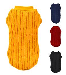 Classic Dog Sweater Simple Solidcolored Elasticity Knitting Sweater for Medium and Big Pets Supplies Dogs Accessories2803692