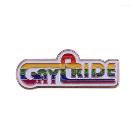 Brooches Subtle Gay Pride Brooch Neon Sign Unique LGBT Decor