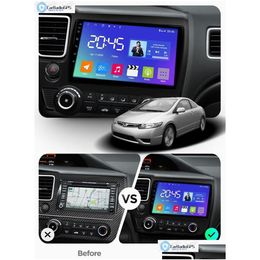 Car Dvd Dvd Player Car Radio For Honda Civic 2008-2012 Touch Sn Stereo Video O Gps Mtimedia Bt 4G Wifi 10 Inch Android Drop Delivery A Dhnty