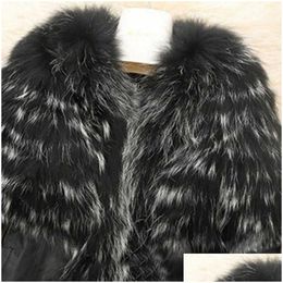 Damenfell Faux Herbst Winter Coat Jacke Frauen schlanke FIT PU -Ledermäntel Flauschige Oberbekleidung Jacken 211019 Drop -Lieferkleidung Tuch Dhwkv