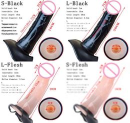 Nxy Dildos Hollow Strap on Dildo Realistic Sl Size Harness Sucti Cup Penis Artificial Sex Toys for Women Men Lesbian 12214340744