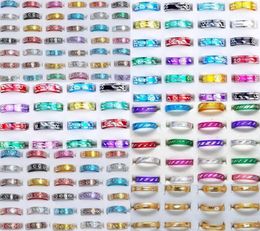 1000pcs 10style Jewelry Mix Fashion Aluminum Rings Bulks Multicolor Band Rings Finger Rings Jewelry6425832