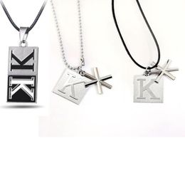 Pendant Necklaces Anime K Project Suoh Mikoto Metal Necklace Cosplay Choker Bead Long Collar Men Women2962960