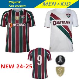 2024 2025 Fluminense Soccer Jerseys 24 25 FC MARCELO NINO FELIPE MELO G.CANO ARIAS FRANCA JOHN KENNEDY home away 3rd football shirt Adult short sleeved kids kit Jersey