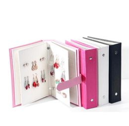 Jewellery Storage Box Creative Earring Book PU Leather Earrings Display Organiser Fashion Women Holder4145135