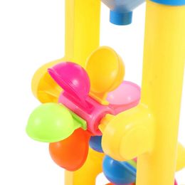 L4EA Sand Play Water Fun Hourglass Sand Wheel Toy Kids Plaything Water Playset Outdoor Toys Screening Machine Beach Plastic Baby d240429