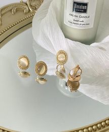 the Court Is Gentle Elegant Versatile Small Simple and Soft Light Opal Earrings Ear Clips quotwhite Dew in Morningquot4716702