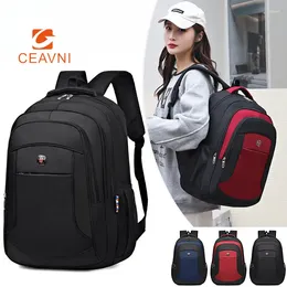 Backpack CEAVNI Large Capacity Computer Student Outdoor Simple Leisure Business Oxford Cloth Waterproof