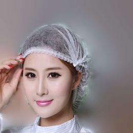 Bath Shower Cap 100Pcs/Set Disposable Microblading Elastic Non-woven Fabric Makeup Hair Net Sterile Hat Chef