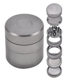 Aluminium Metal Smoking Herb Grinder 63MM 4 Piece Detachable CNC Teeth Aluminium Metal Smoking Tobacco Grinders Fit Dry Herb Hand Mu1272463