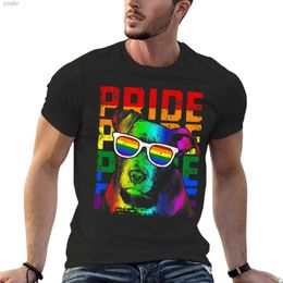 Men's T-Shirts Pit Bull Pride Lgbt is a lesbian rainbow flag t-shirt solid color t-shirt black t-shirt mens oversized t-shirtL2405