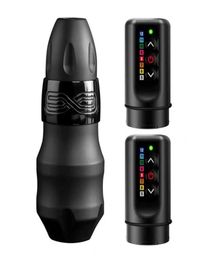 EXO Tattoo Gun Kits Pen Machine Gun Two Rechargable Wireless Battery Power For Body Art Supply235f218I9747164