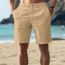 Men's Shorts Men Spring And Summer Pant Casual All Solid Colour Painting Loose Plus Size Trouser Fashion Beach Athletic Running