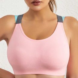 Bras Tnagers Anti-shake Uplift Vest Outerwear Sports Underwear No Underwire Anti-sagging Sports Bra For Women Y240426