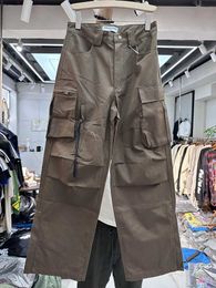 Men's Pants Solid colored cargo pants H240429