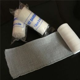 new Cotton PBT Elastic Bandage Skin Friendly Breathable First Aid Kit Gauze Wound Dressing Medical Nursing Emergency Care Bandage - for