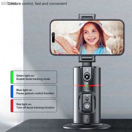 Selfie Monopods 360 degree rotation automatic facial tracking tripod phone holder camera universal joint stabilizer selfie stick for Vlog live streaming WX