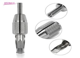 1Pc Nonslip Stainless Steel Tattoo Row Handle Grip Tattoo Supplies Different Typs With Stem Tattoo Grips Kit With 19F 21F 23F 25F2498035